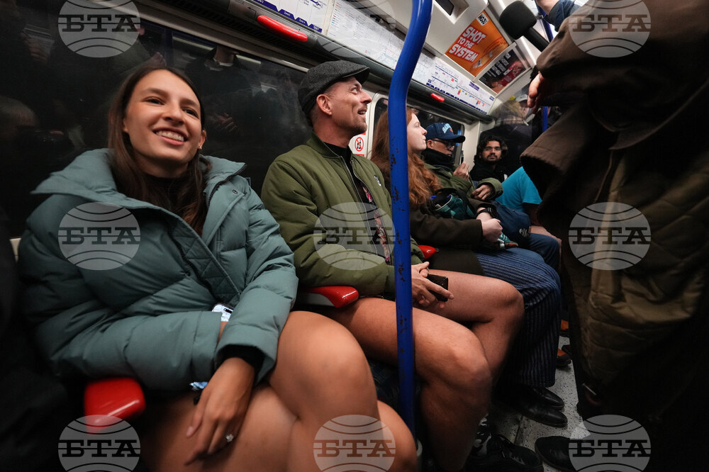 Britain No Trousers Tube Ride