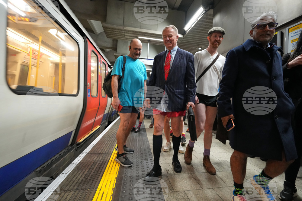 Britain No Trousers Tube Ride