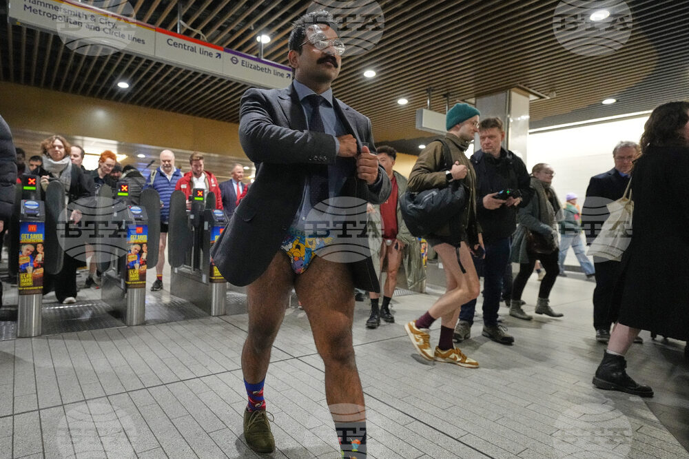 Britain No Trousers Tube Ride