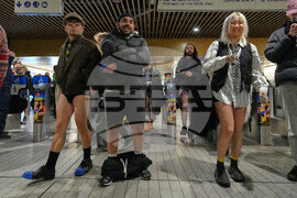 Britain No Trousers Tube Ride