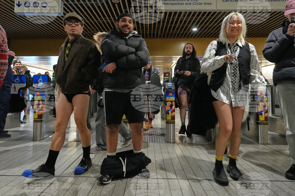 Britain No Trousers Tube Ride