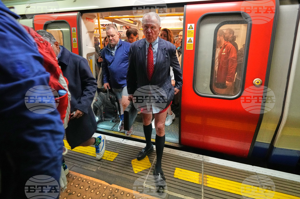 Britain No Trousers Tube Ride