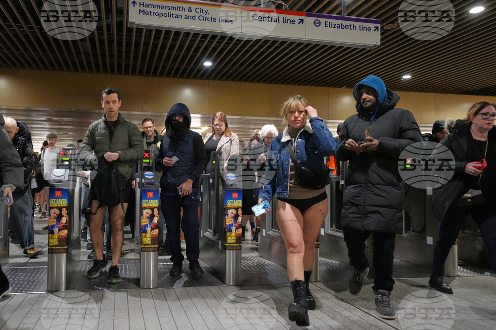 Britain No Trousers Tube Ride