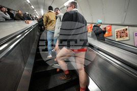 Britain No Trousers Tube Ride