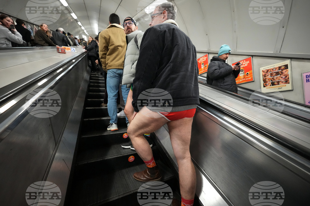 Britain No Trousers Tube Ride