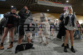 Britain No Trousers Tube Ride