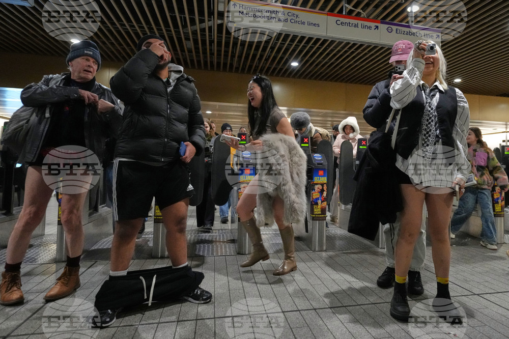 Britain No Trousers Tube Ride