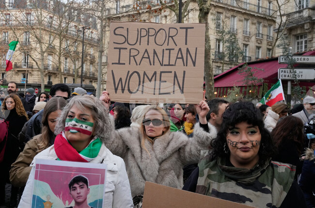 France Iran Protest