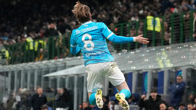 Скот Мактоминей е доволен от представянето на Наполи при равенството срещу Интер