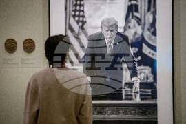 APTOPIX Trump National Portrait Gallery