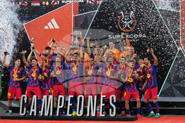 APTOPIX Saudi Spain Soccer Super Cup