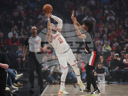 Knicks Trail Blazers Basketball