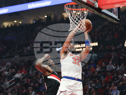 Knicks Trail Blazers Basketball