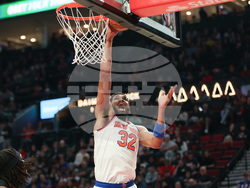 Knicks Trail Blazers Basketball