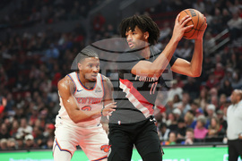 Knicks Trail Blazers Basketball