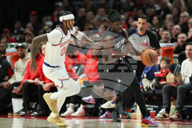 Knicks Trail Blazers Basketball