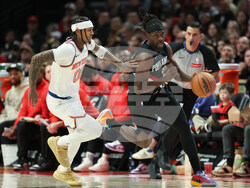 Knicks Trail Blazers Basketball