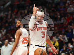 Knicks Trail Blazers Basketball