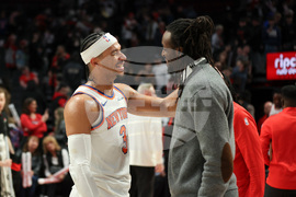 Knicks Trail Blazers Basketball