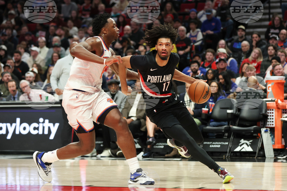 Knicks Trail Blazers Basketball