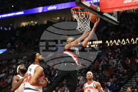 Knicks Trail Blazers Basketball