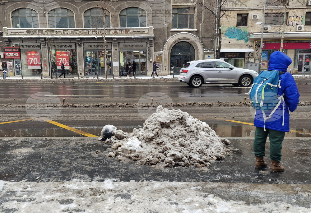 Румъния - Букурещ - зимна обстановка