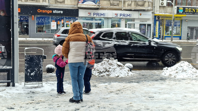 Румъния - Букурещ - зимна обстановка