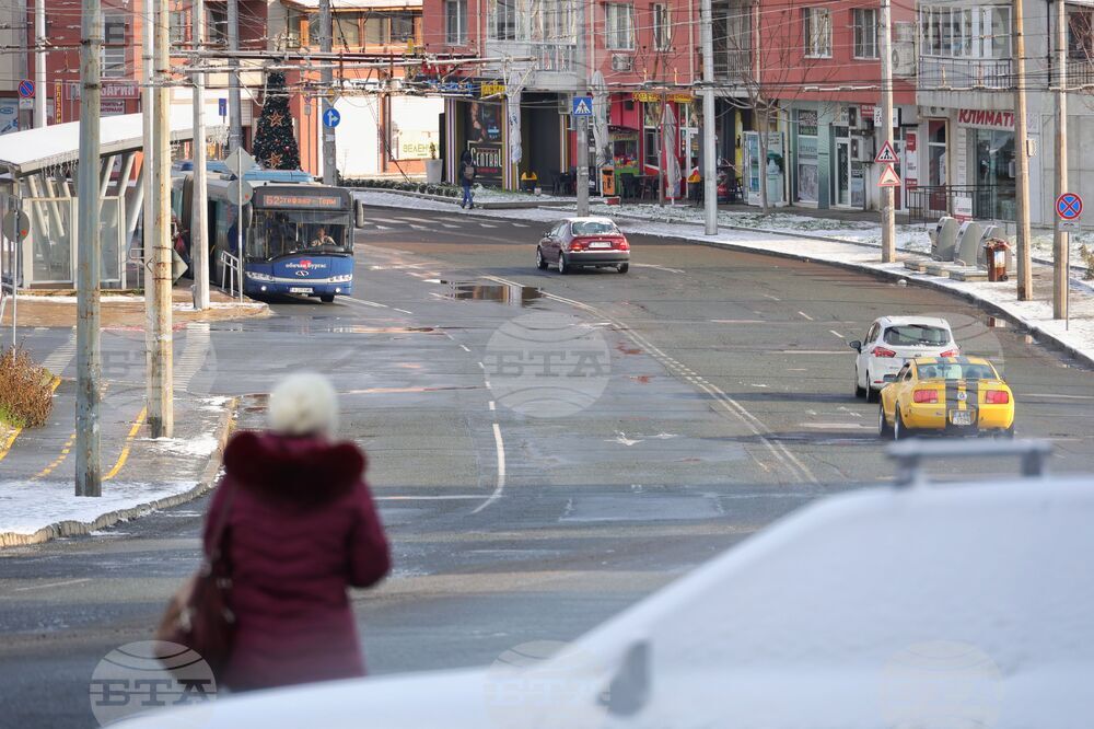 Бургас - зимна обстановка