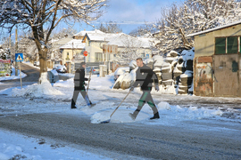 Разград - зима - ежедневие