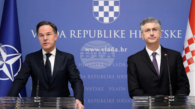 Тръмп върши правилното нещо за НАТО, заяви в Загреб генералният секретар на алианса Марк Рюте