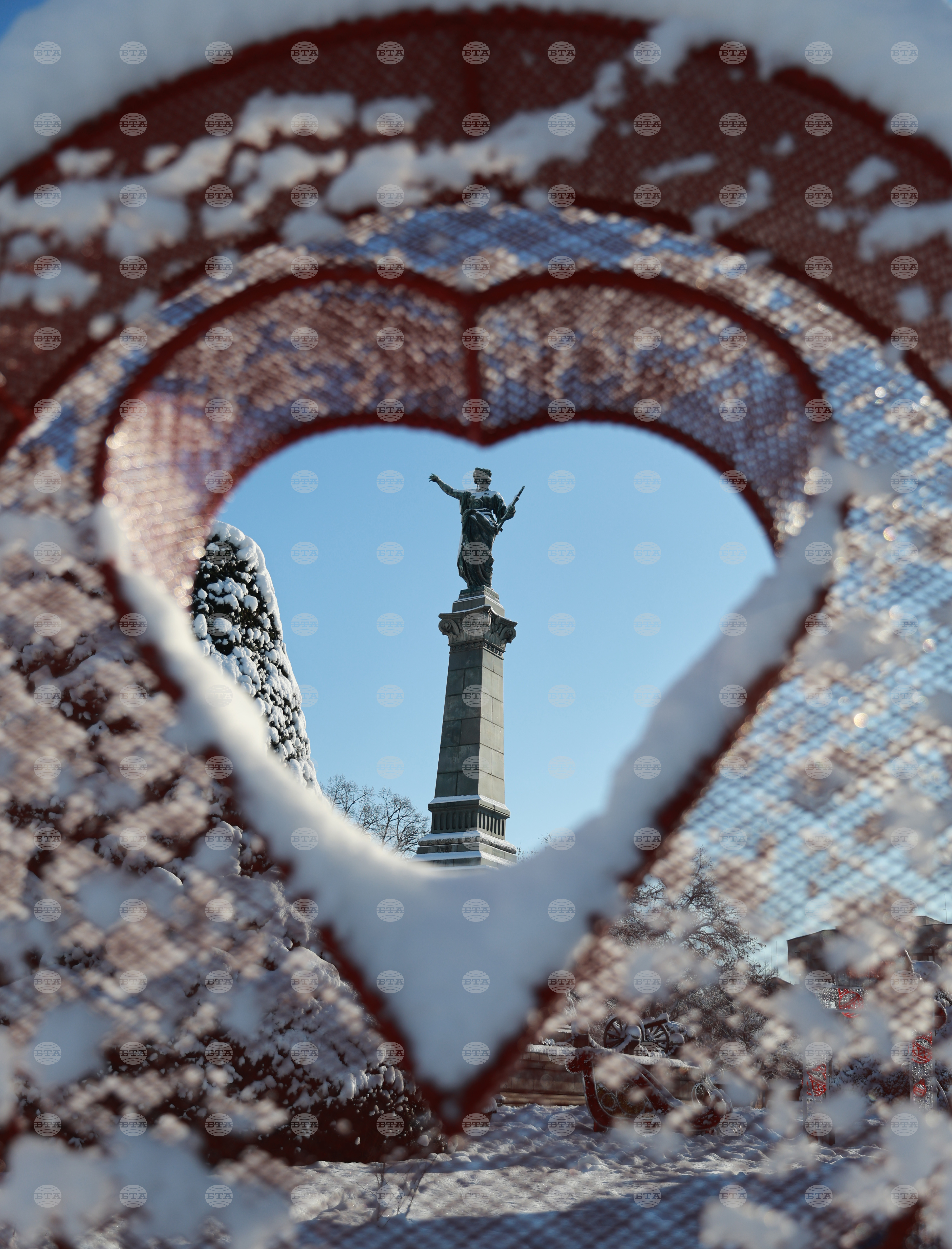 Русе - зимна обстановка