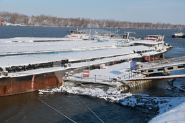 Русе - зимна обстановка