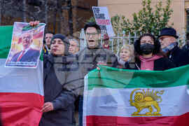 Italy Iran Protest
