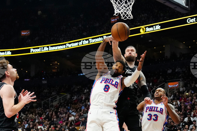 76ers-Raptors Basketball