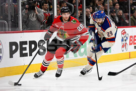 Oilers Blackhawks Hockey