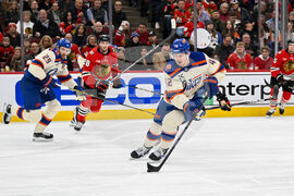 Oilers Blackhawks Hockey