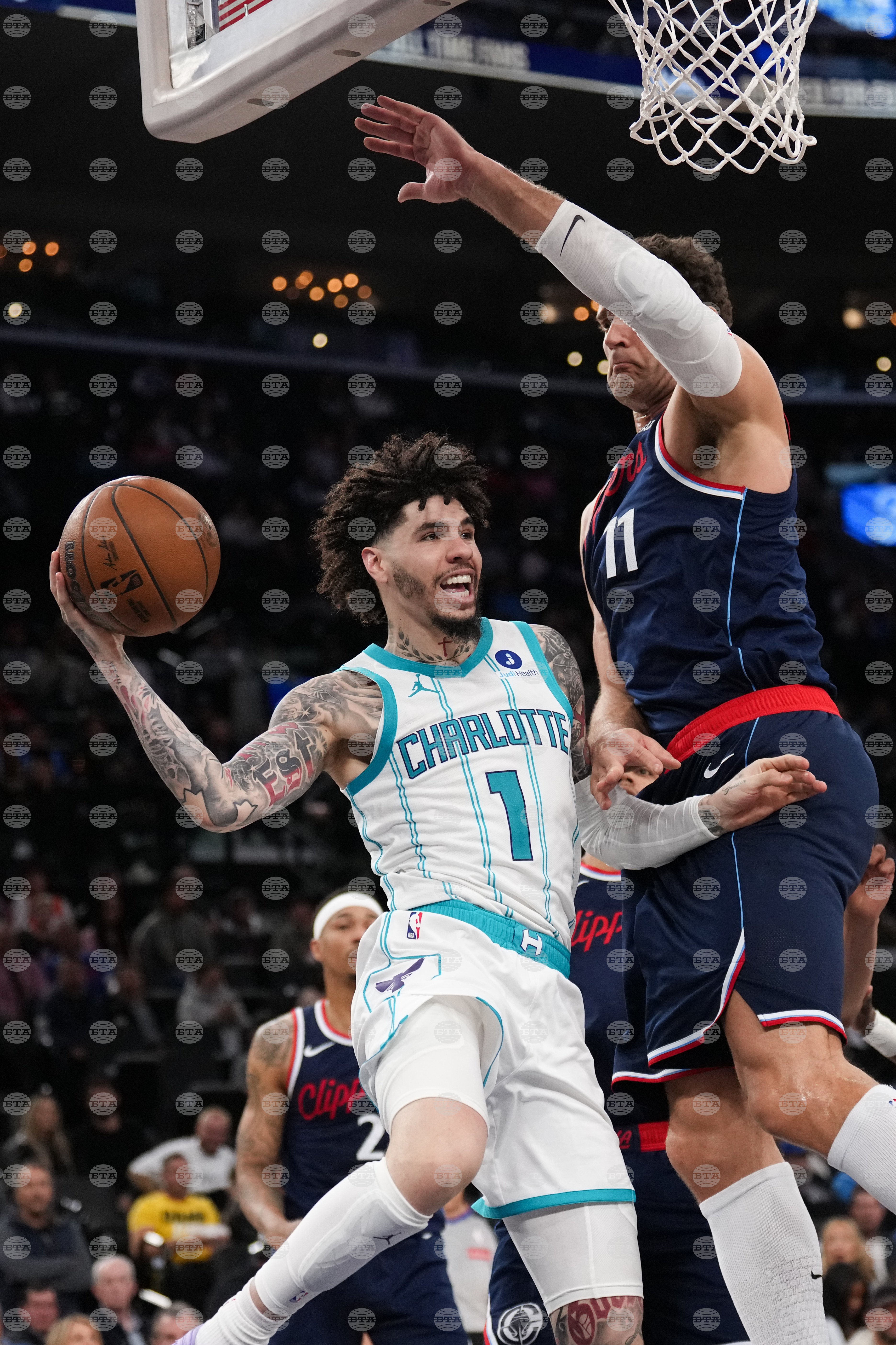 Hornets Clippers Basketball