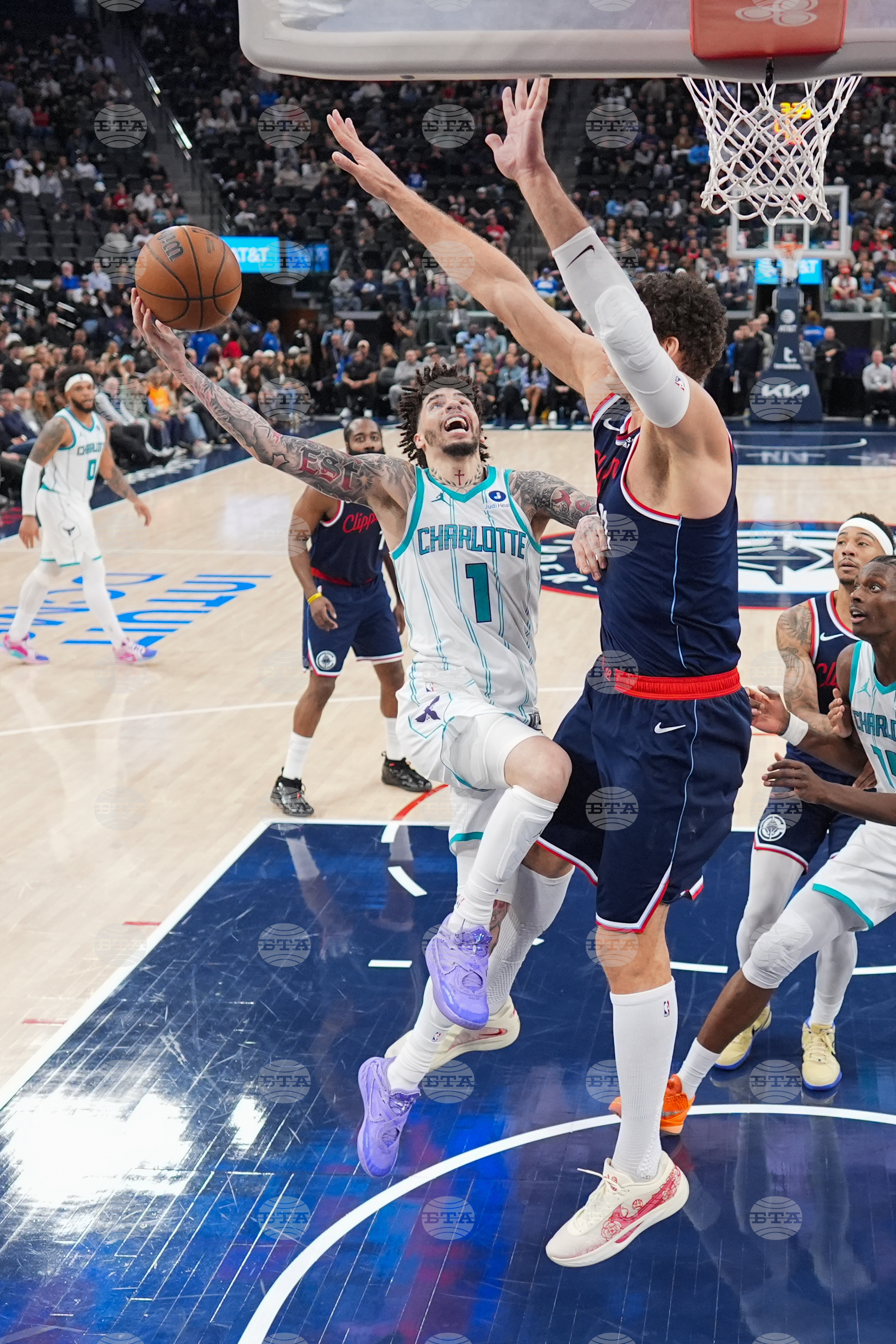 Hornets Clippers Basketball