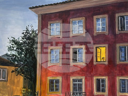 Художничката Анна Денева представя живописни композиции, вдъхновени от погледа през прозореца като момент на визуално и емоционално пътуване. Експозицията „Прозорец“ ще бъде открита на 20 януари в столичната галерия „Сердика“. Снимка: Галерия „Сердика“ 