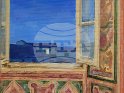 Художничката Анна Денева представя живописни композиции, вдъхновени от погледа през прозореца като момент на визуално и емоционално пътуване. Експозицията „Прозорец“ ще бъде открита на 20 януари в столичната галерия „Сердика“. Снимка: Галерия „Сердика“ 