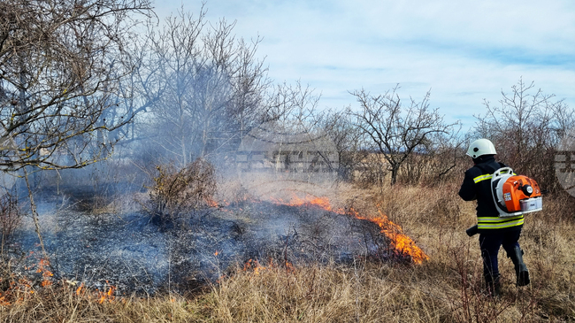 Пожарната в Търговищко призовава за повече внимание след серия пожари в сухи треви през почивните дни