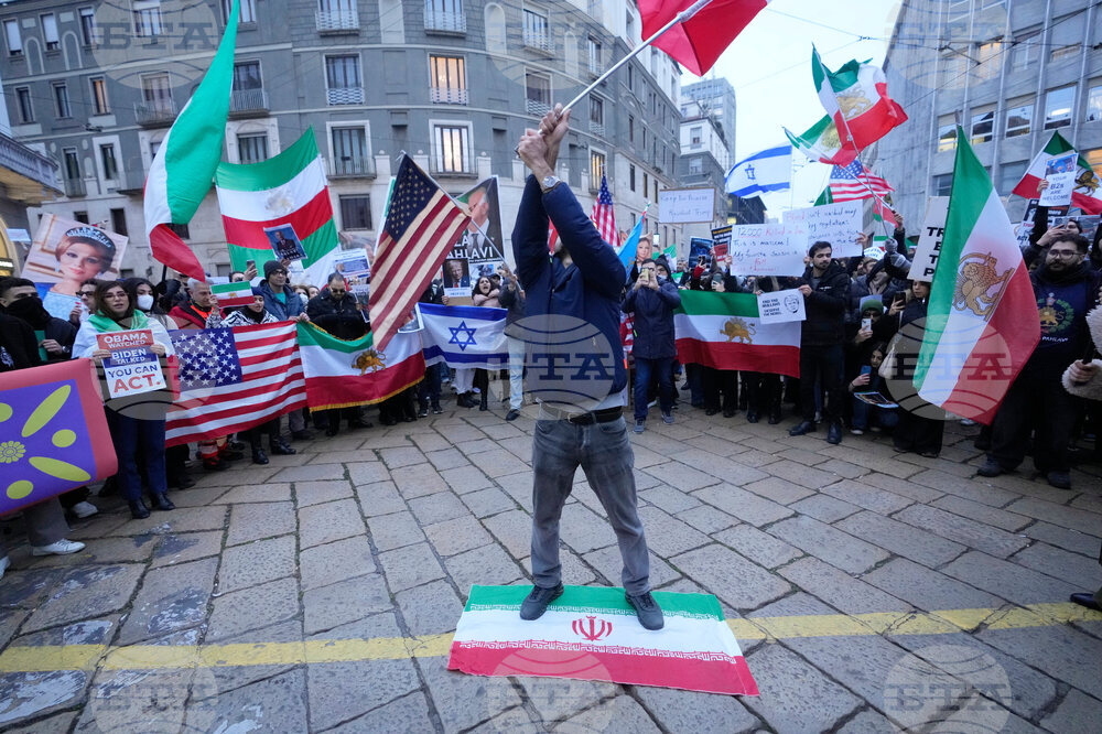Italy Iran Protest