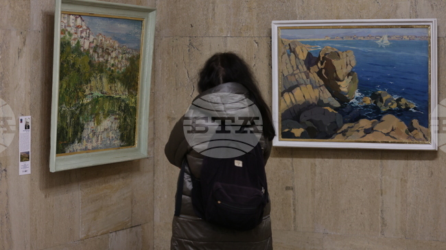 Произведения от художествената сбирка на Съюза на архитектите в България са подредени в галерия „Алма матер“ на СУ