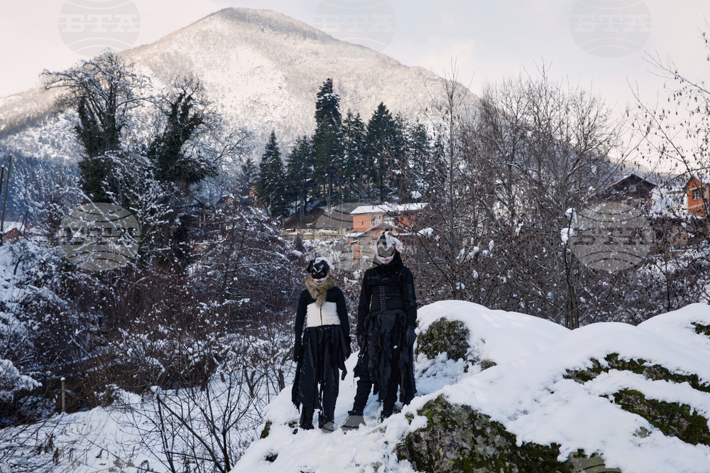 APTOPIX North Macedonia Vevcani Carnival