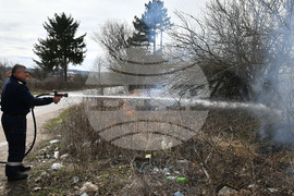 Разград - пожар