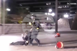 California Protester Injured