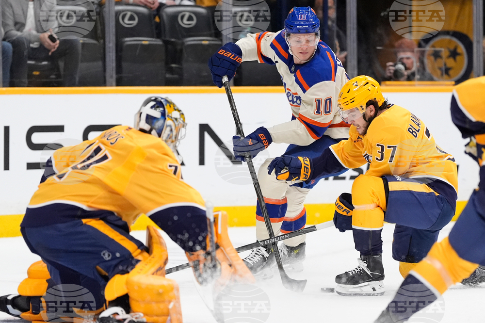 Oilers Predators Hockey