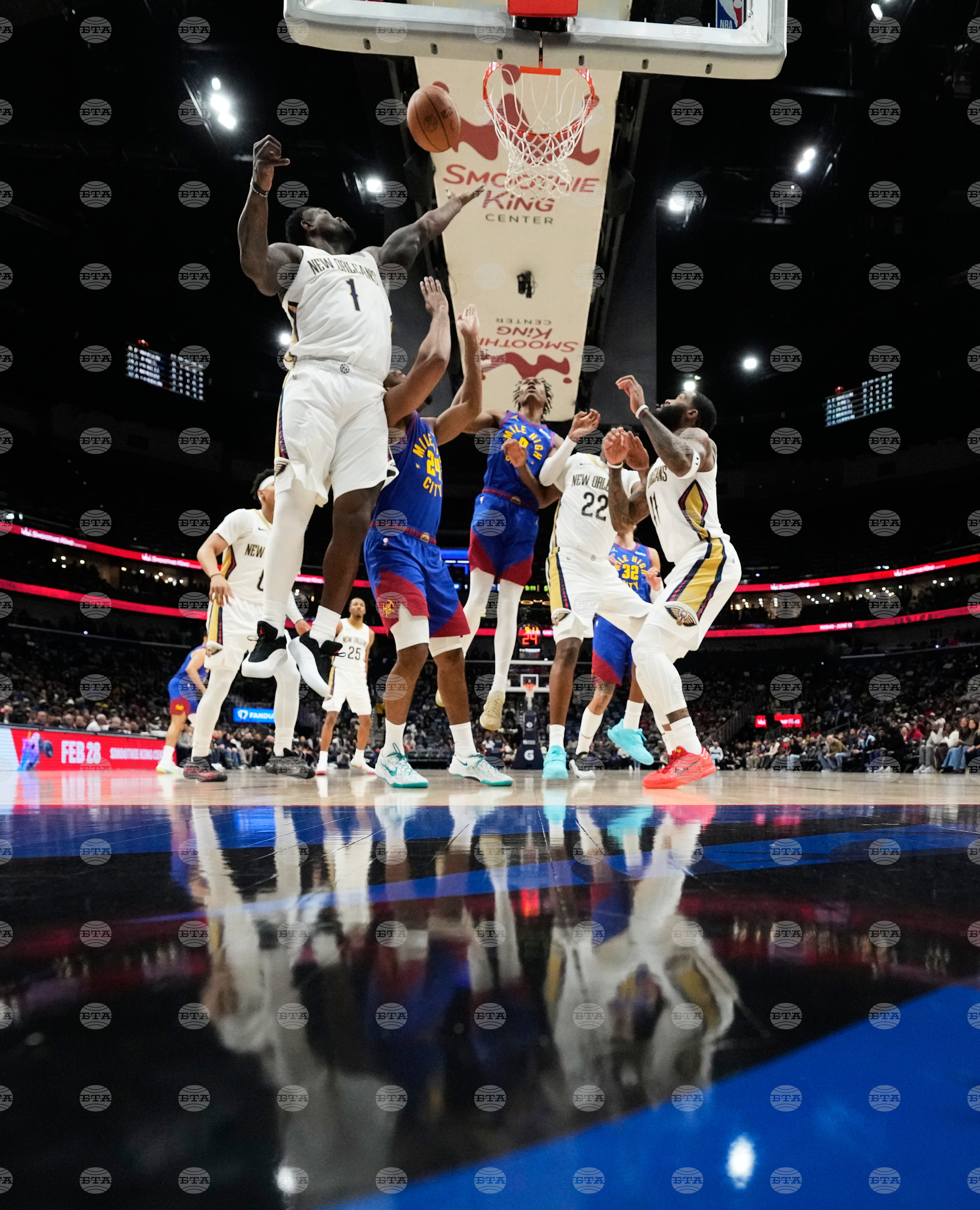 Nuggets Pelicans Basketball