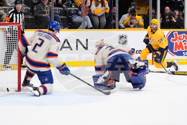 APTOPIX Oilers Predators Hockey