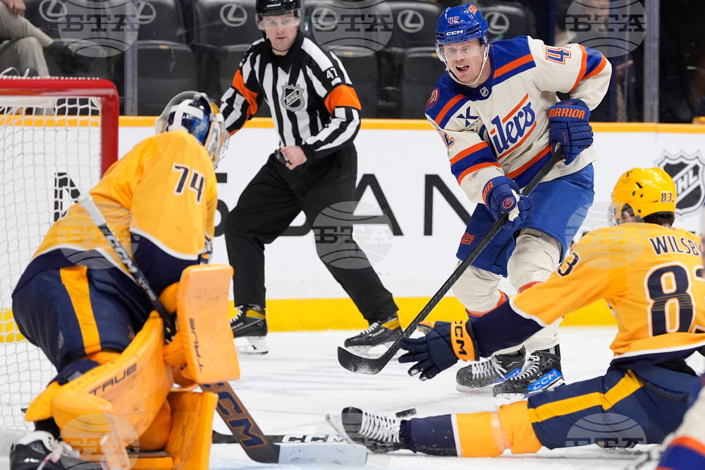 Oilers Predators Hockey